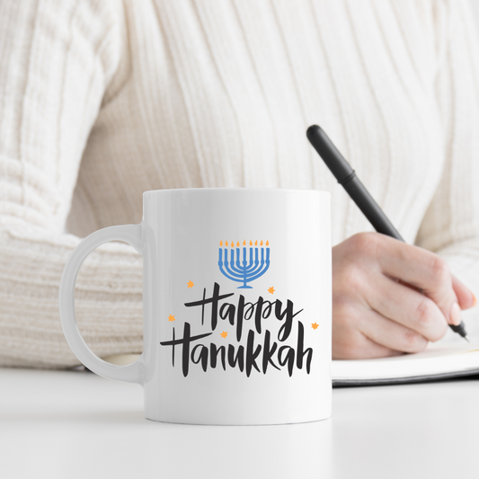 Happy Hanukkah Mug – Celebrate the Festival of Lights!