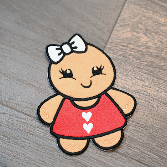 Gingerbread Girl Iron-On Patch