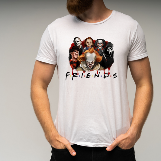 Friends Halloween Graphic Large T-Shirt