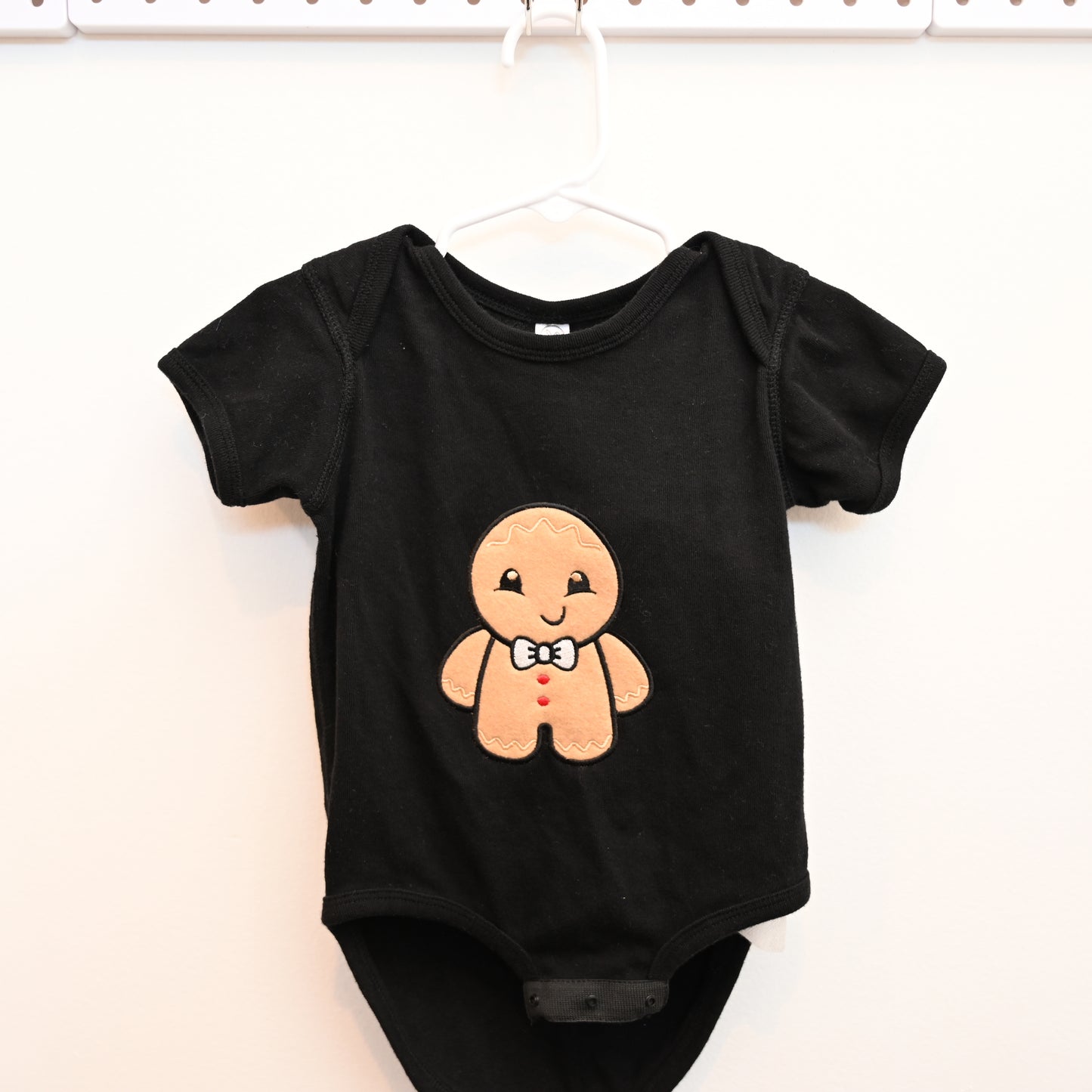 Cozy Gingerbread Boy Embroidered Onesie