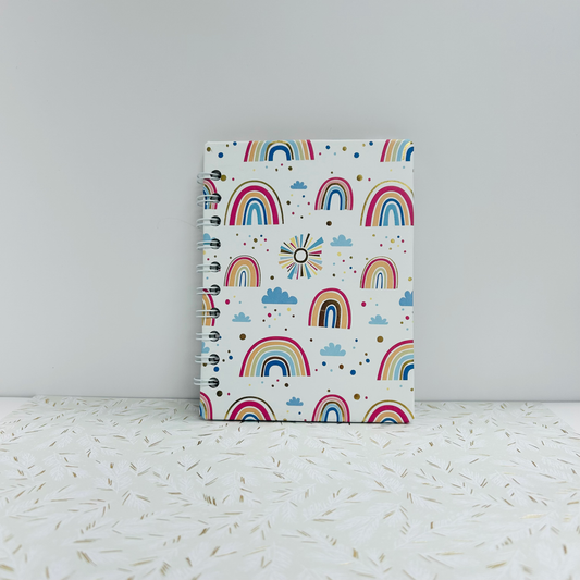 Handmade Rainbow & Cloud Notebook