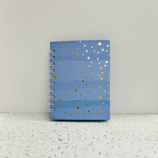 Handmade Blue & Gold Star Notebook