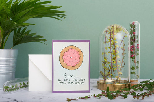 Funny Donut Valentine's Day Card