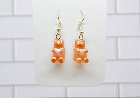 Pumpkin Spice Gummy Bear Earrings