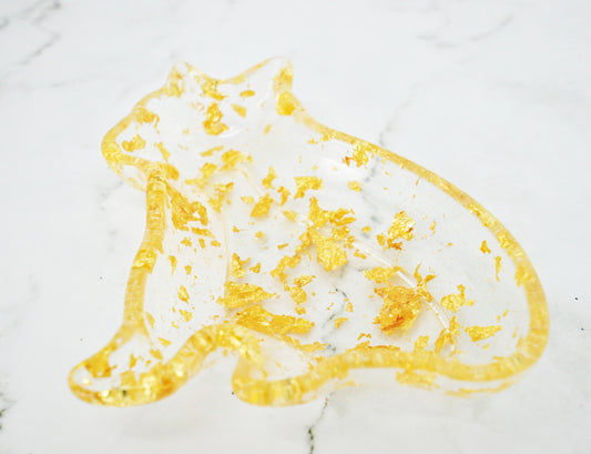 Gold Cat Vanity Dish