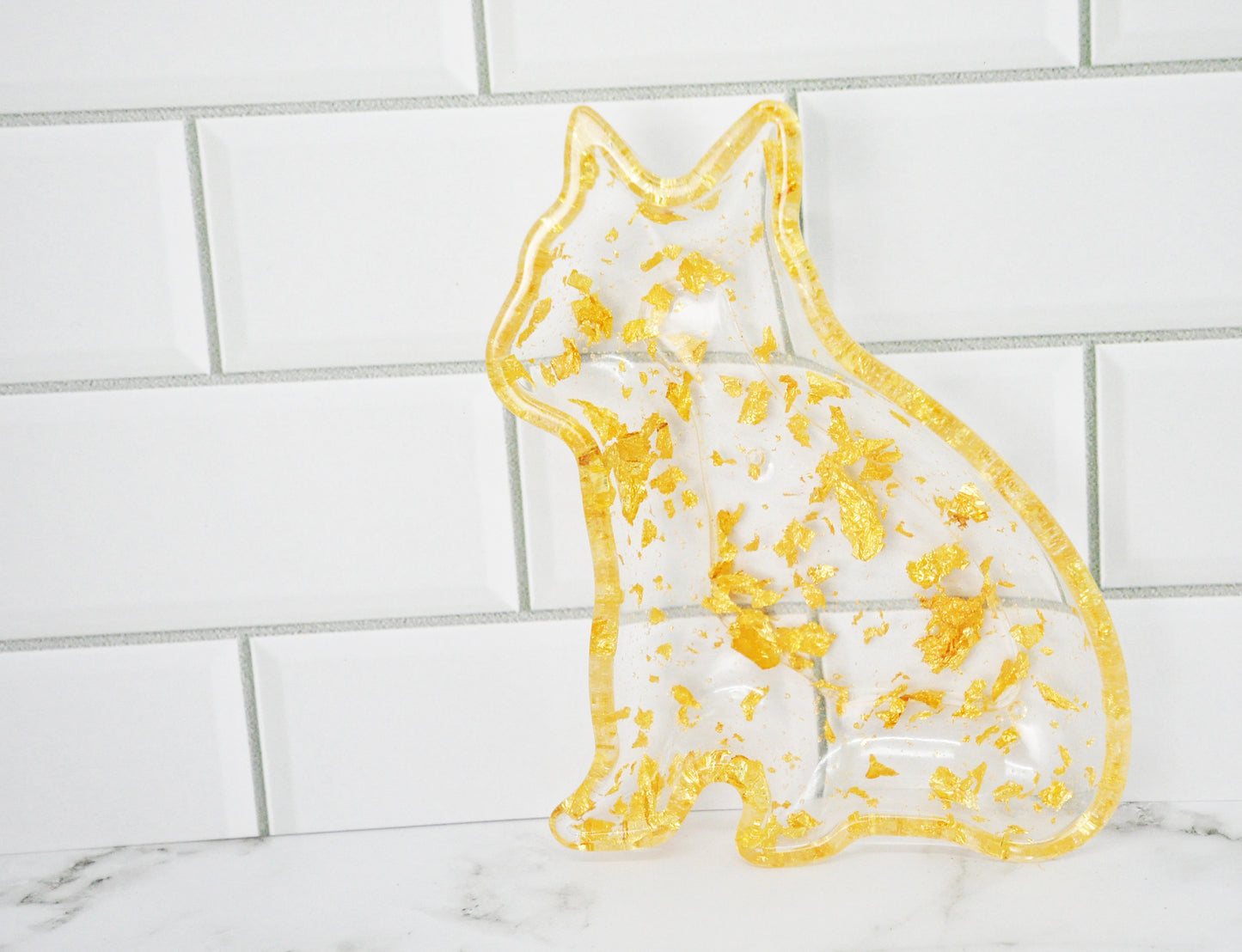Gold Cat Vanity Dish