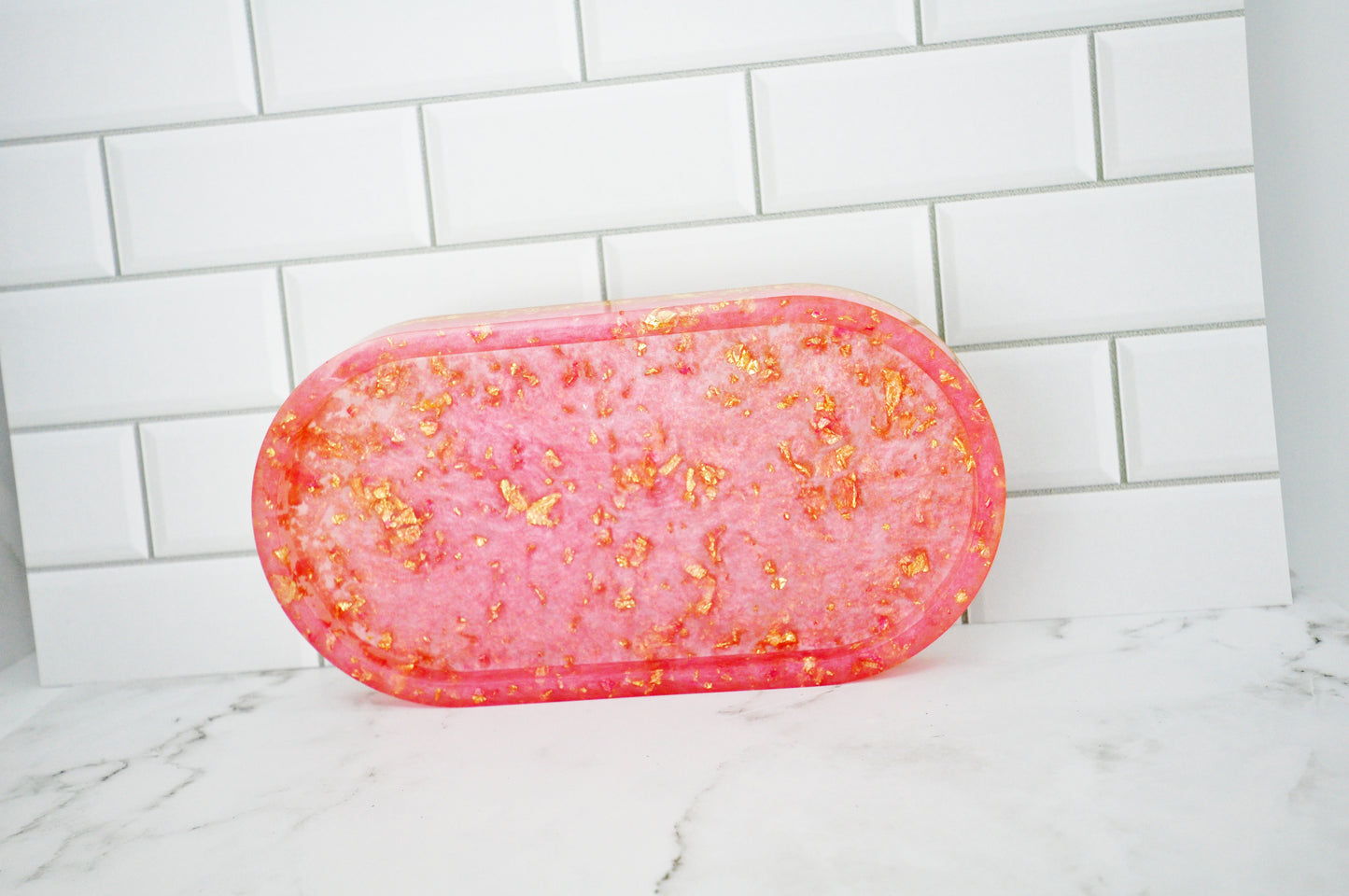 Pink Gold Soap Dish