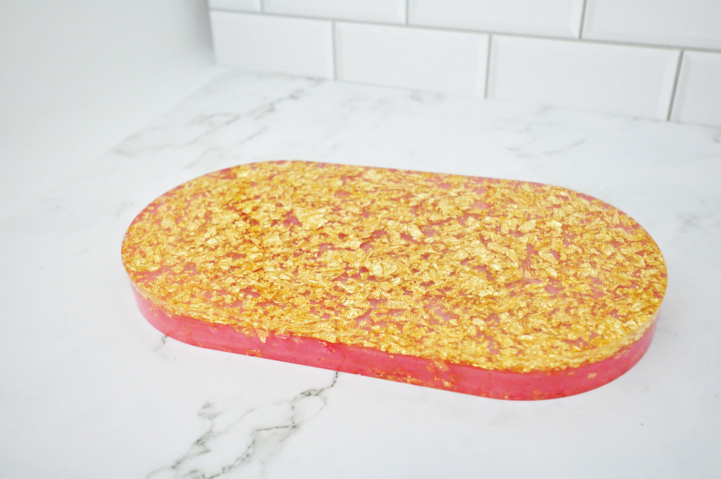 Pink Gold Soap Dish