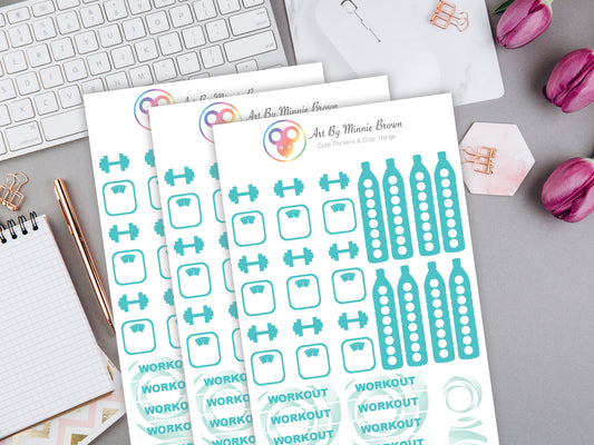 Exercise Planner Stickers