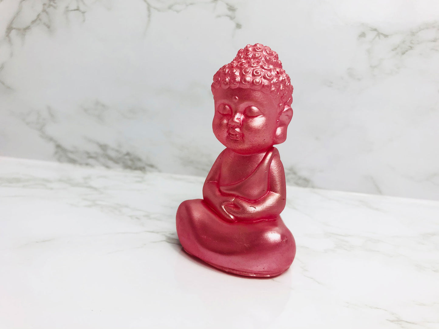 Pink Sitting Buddha Statue