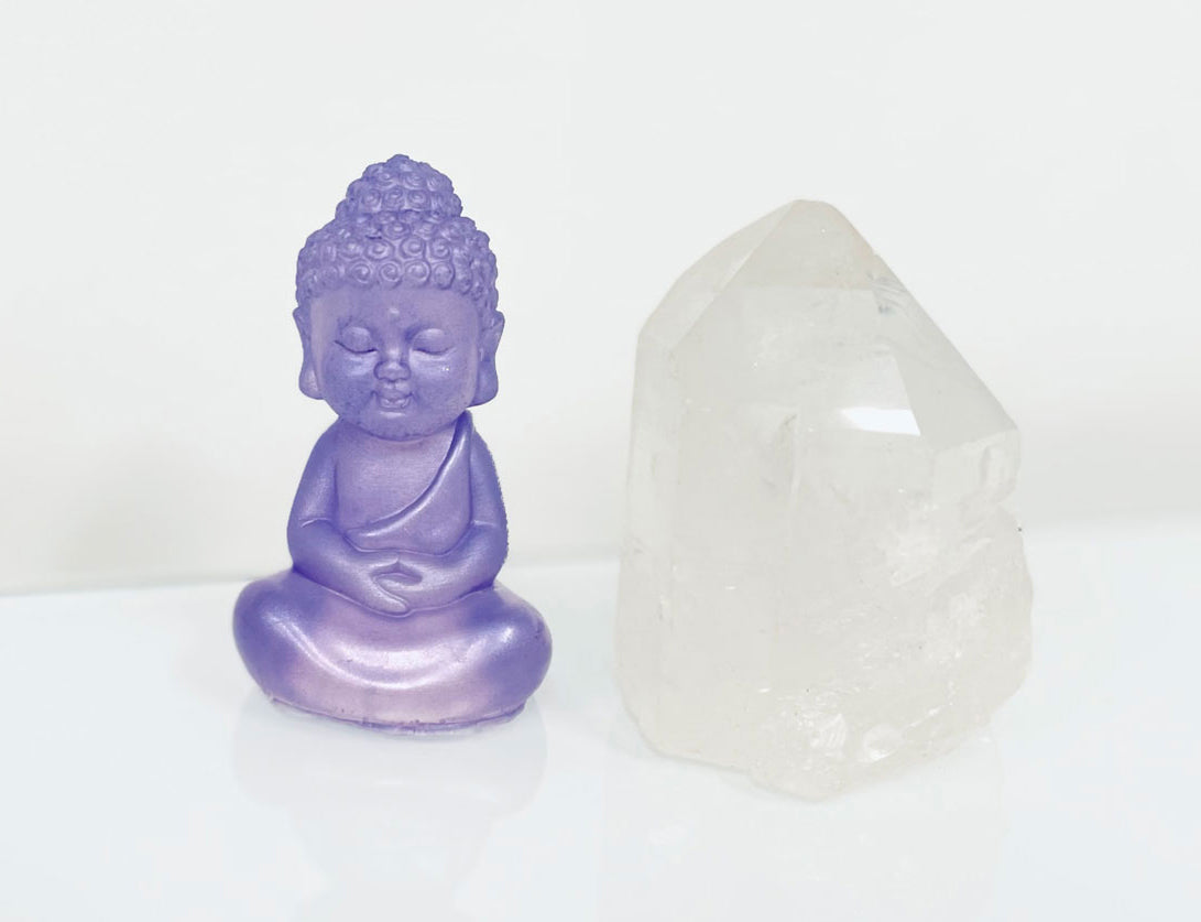 Purple Sitting Buddha Statue