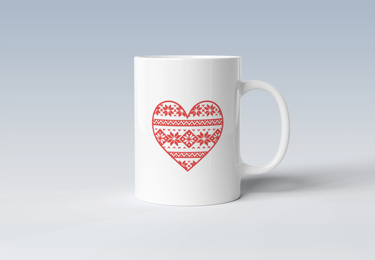 Christmas Pattern Holiday Coffee Mug