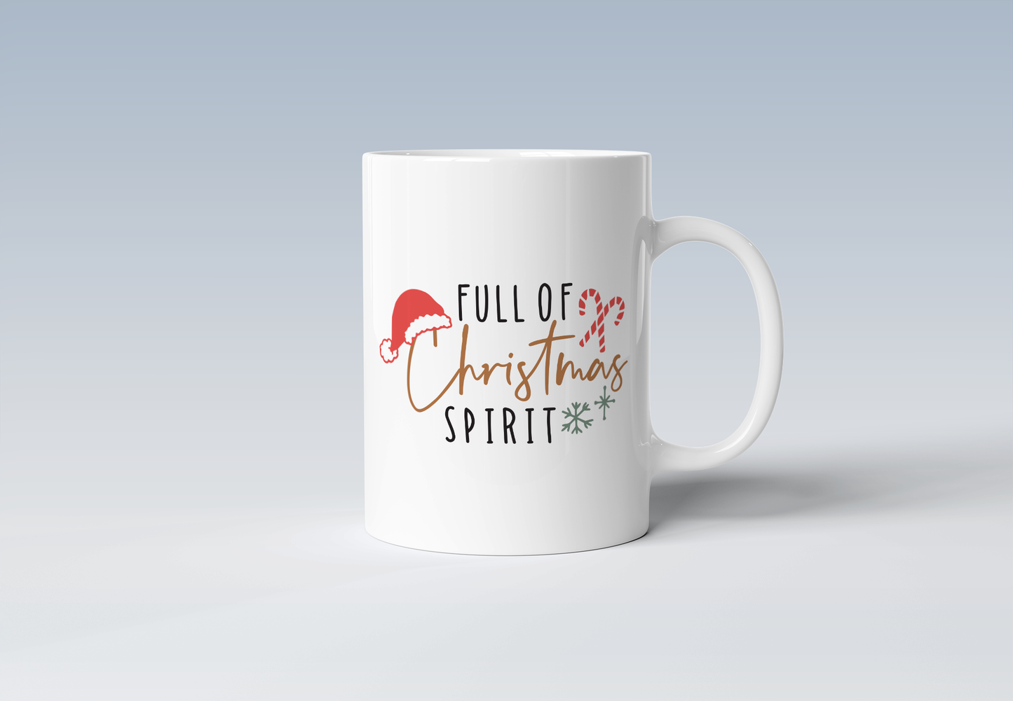 Full of Christmas Spirit Holiday Coffee Mug