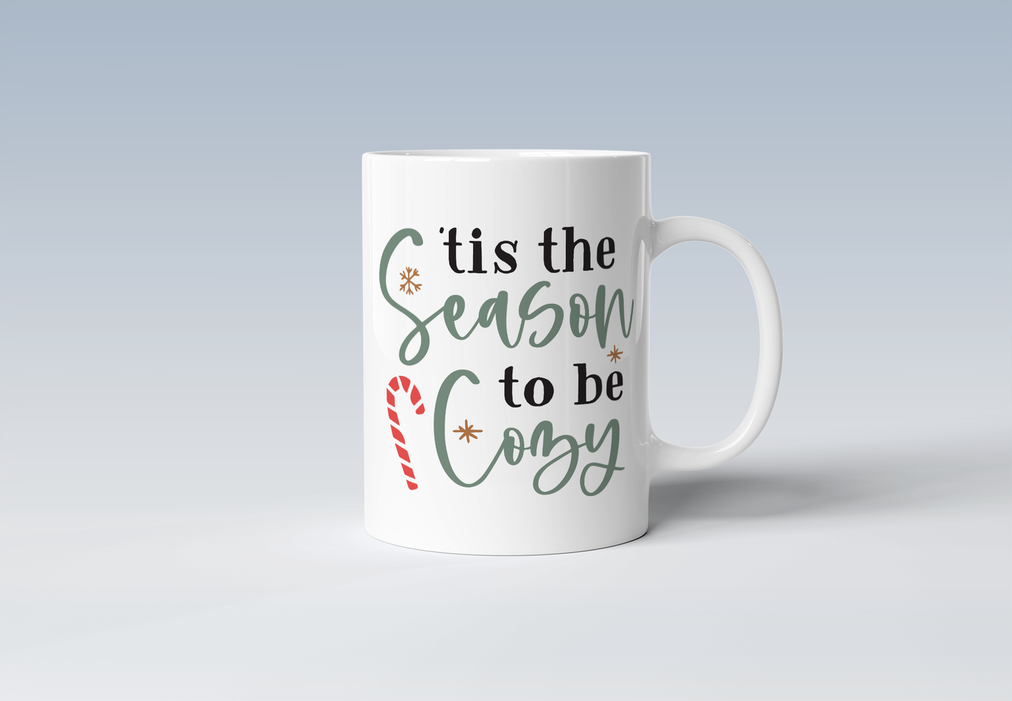 Tis The Season To Be Cozy Holiday Coffee Mug