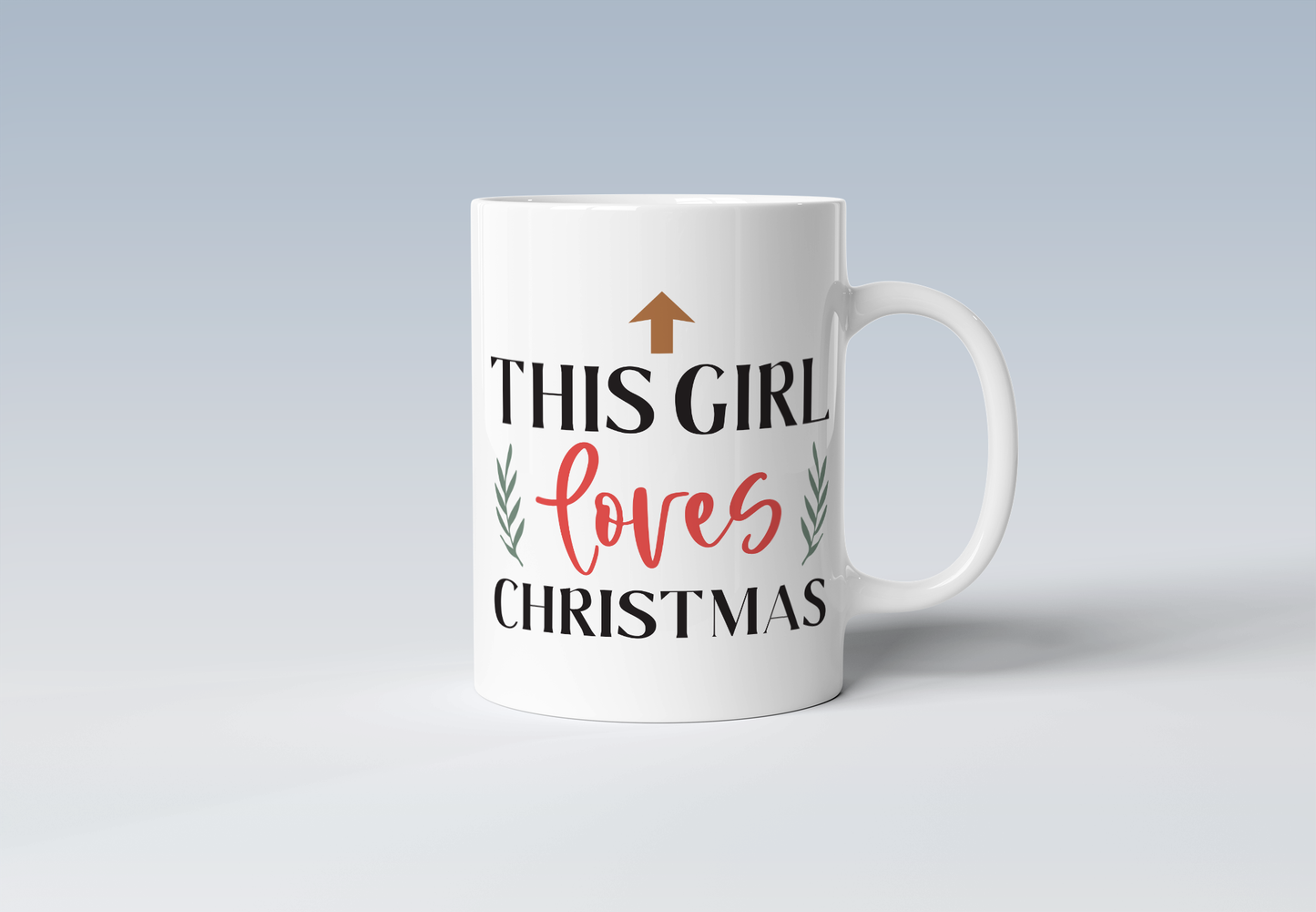 This Girl Loves Christmas Holiday Coffee Mug