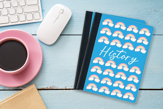 Pastel Rainbow History Notebook (Set of 3)