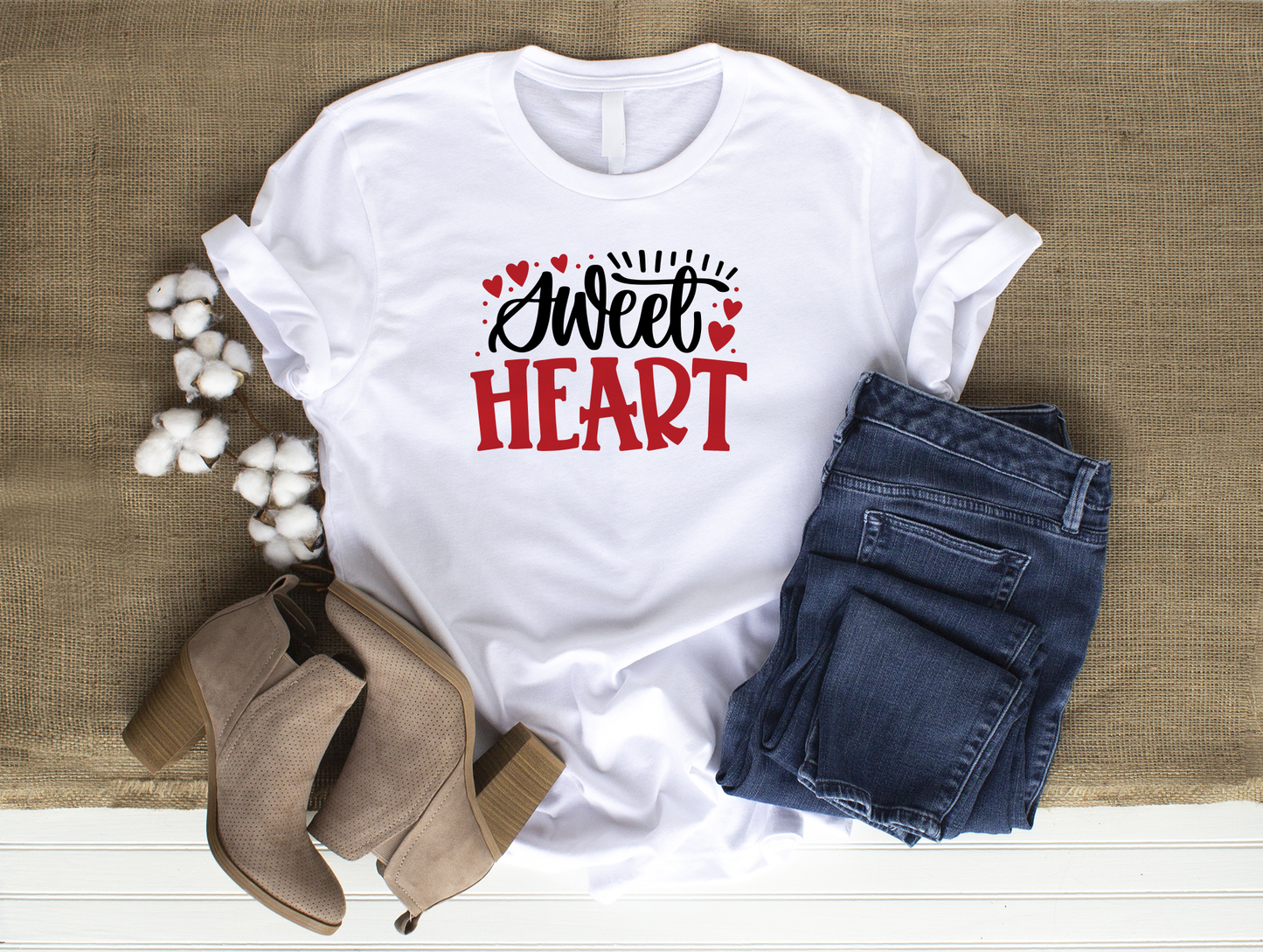 Sweet Heart Cute Comfy Valentine's Day T-Shirt